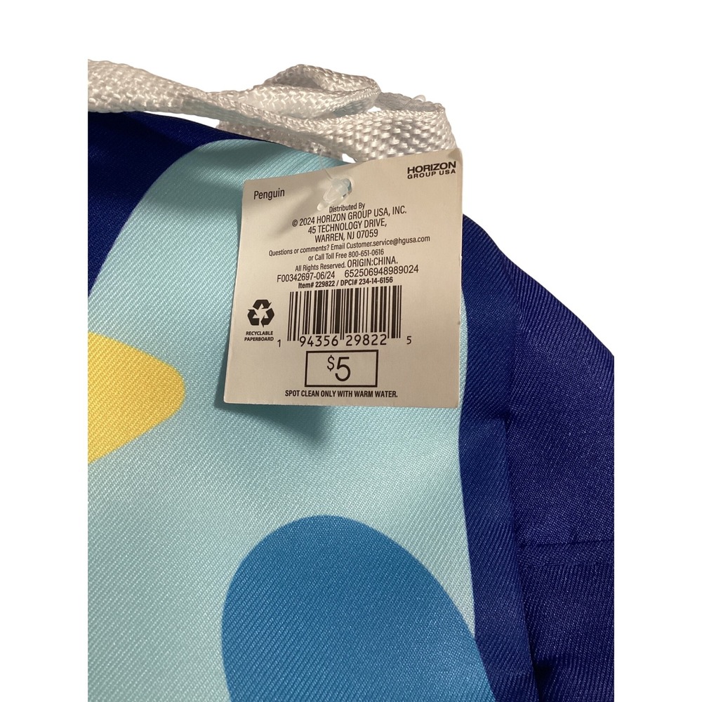 3-Penguin Kids Lunch Bag Insulated‎ Blue Childrens School Food Carrier New - Picture 3 of 3